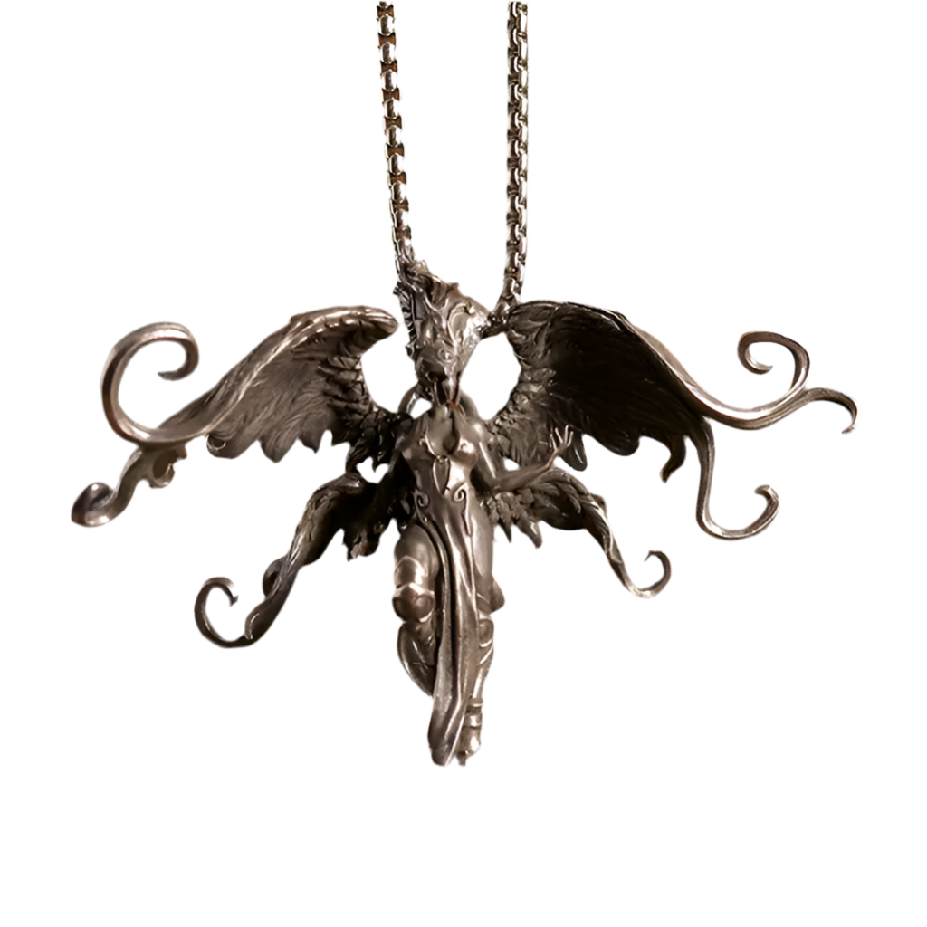 Mystischer Engel-Dämon Flügel Anhänger – Edler Gothic Schmuck aus Edelstahl