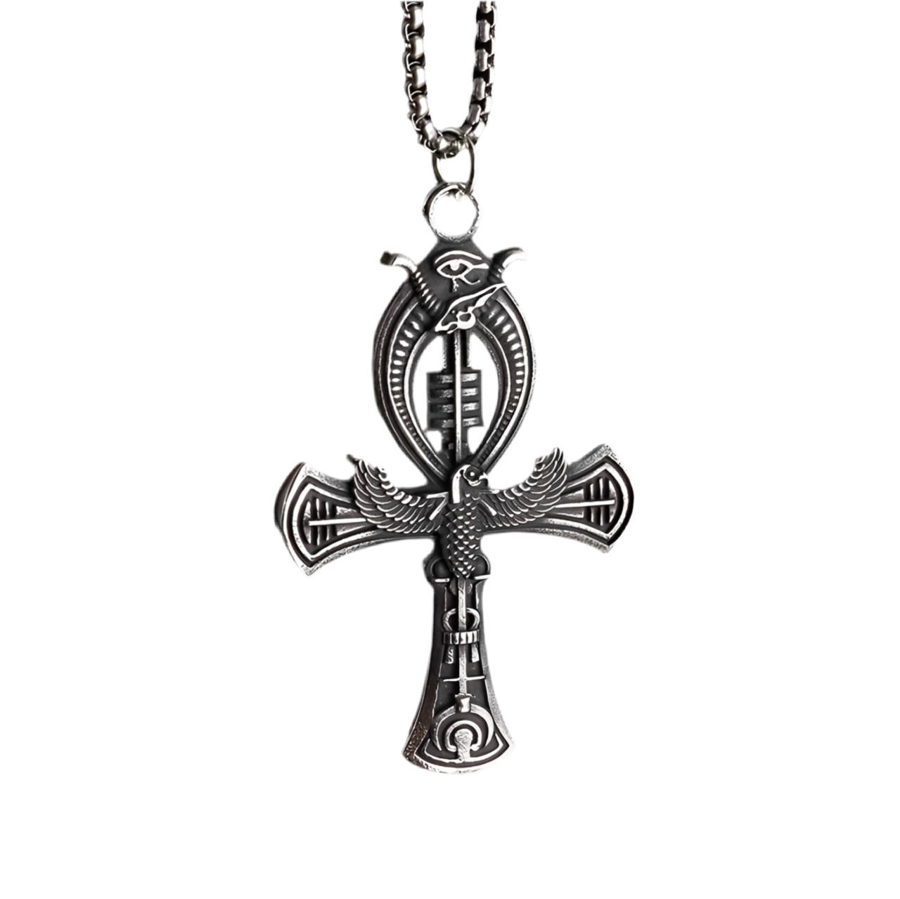 Kreuz Anhänger mit Halskette Ankh Auge Des Horus Amulett Ägyptische Geschenk