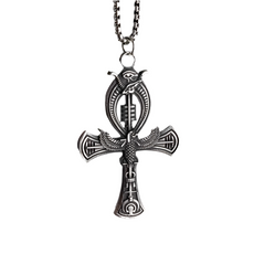 Kreuz Anhänger mit Halskette Ankh Auge Des Horus Amulett Ägyptische Geschenk